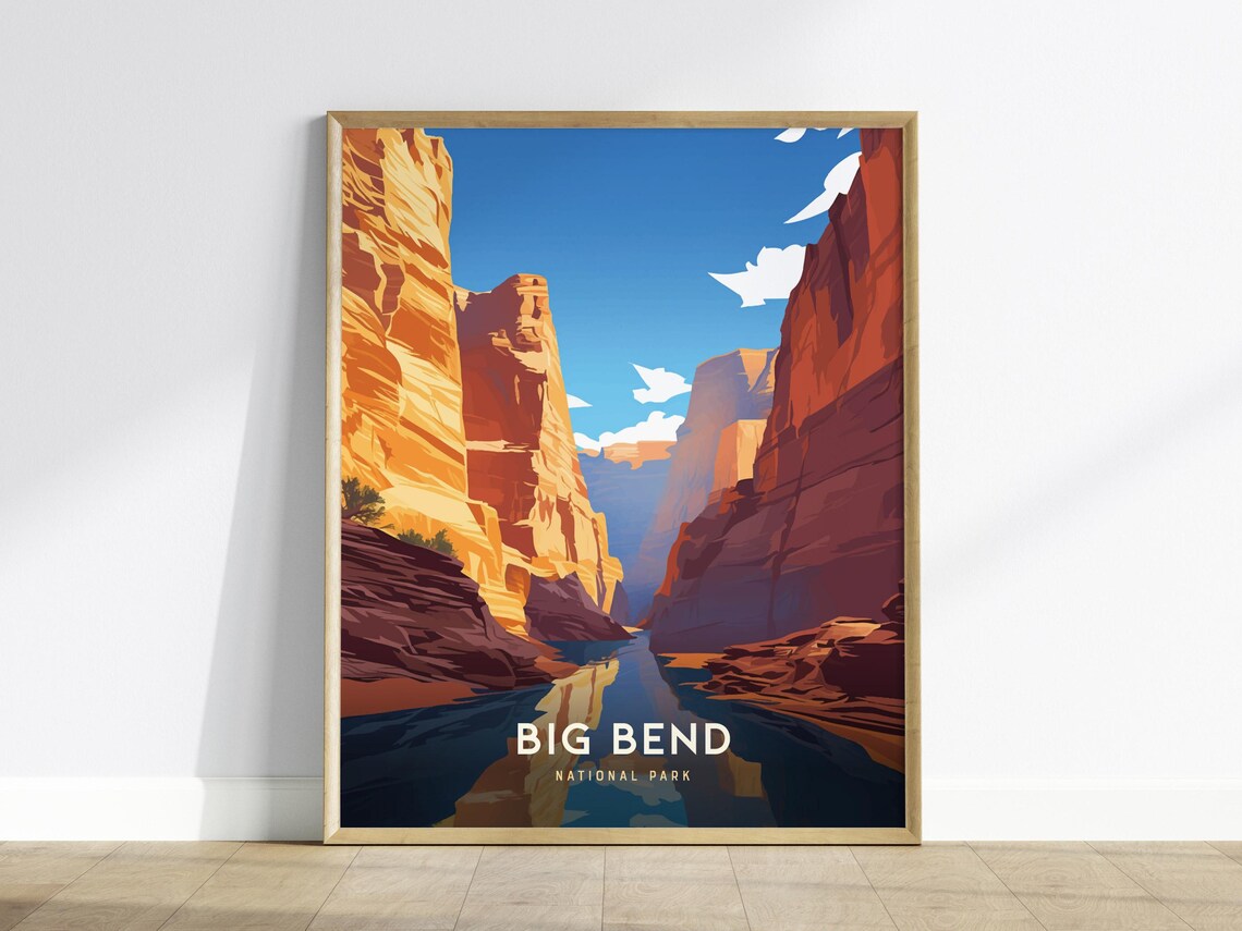 Big Bend National Park Santa Elena Canyon Travel Poster