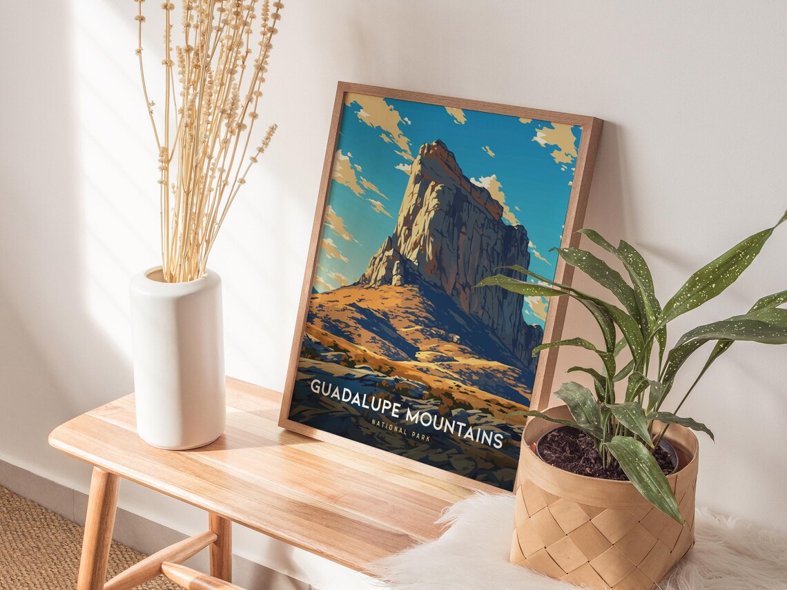 Guadalupe Mountains National Park Texas Travel Poster - Image 3