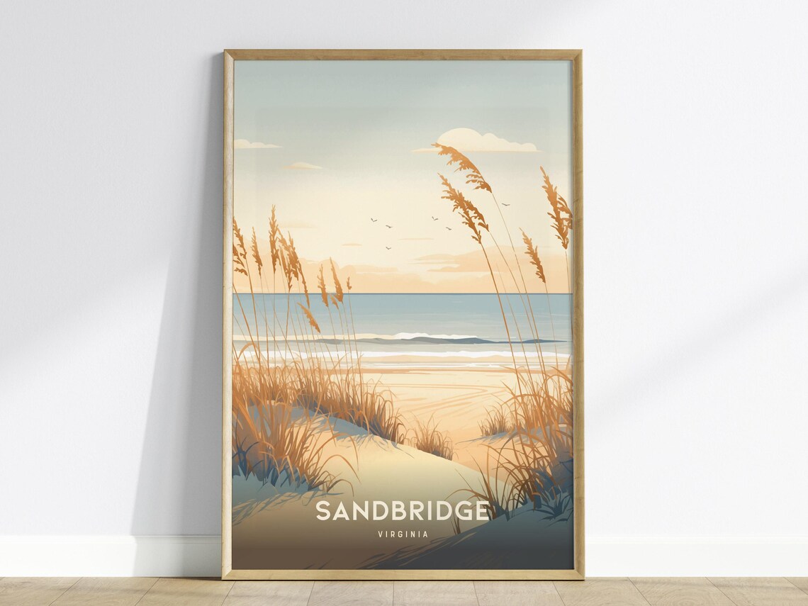 Sandbridge Virginia Beach Coastal Dunes Sunrise Art Print
