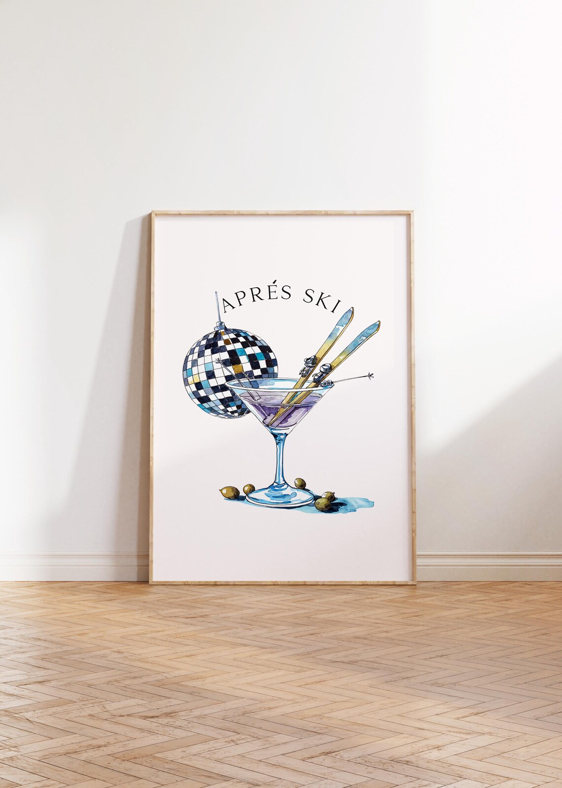 Aprs Ski Disco Martini Coquette Poster - Image 3