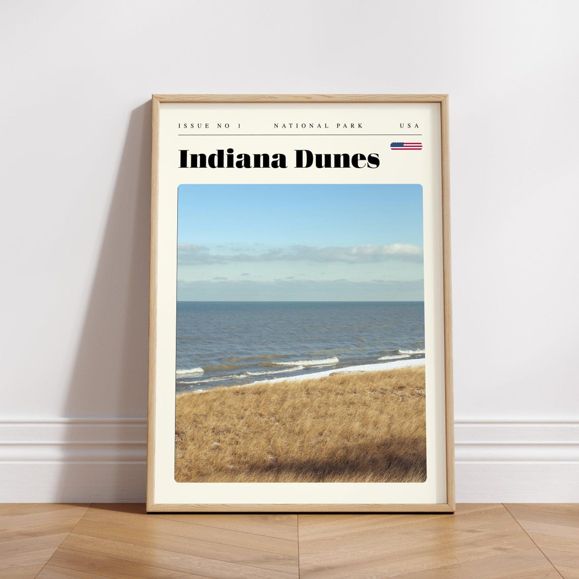 Indiana Dunes National Park Lake Michigan Shore Travel Poster - Image 3