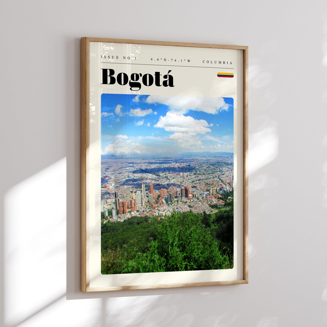 Bogotá City Panorama Colombia South America Retro Travel Poster - Image 2