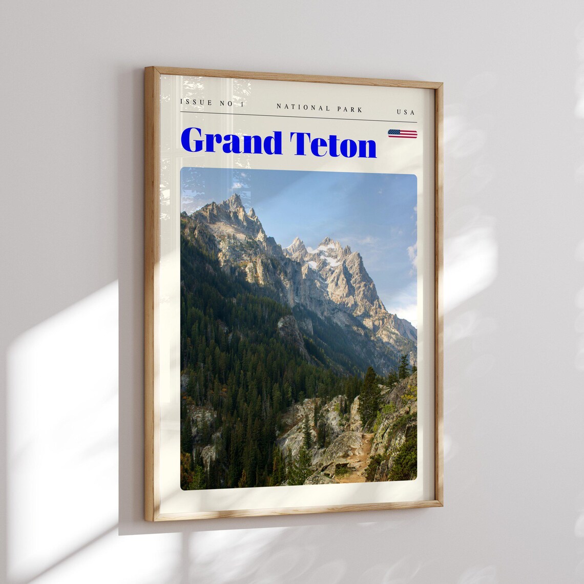 Grand Teton National Park Rocky Mountain Peaks Scenic Travel Poster - Image 2