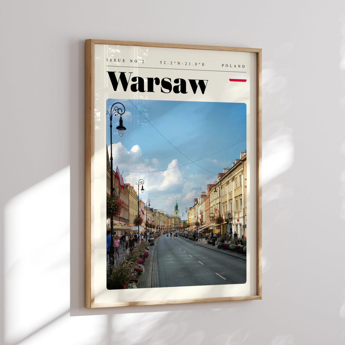 Warsaw Poland Royal Route Boulevard Old Town Photography Poster - Image 2