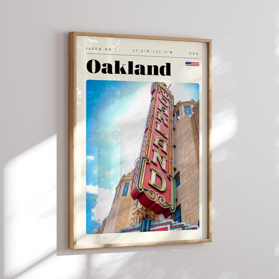 Oakland California Theatre Sign Vintage Marquee Photo Poster - Image 2
