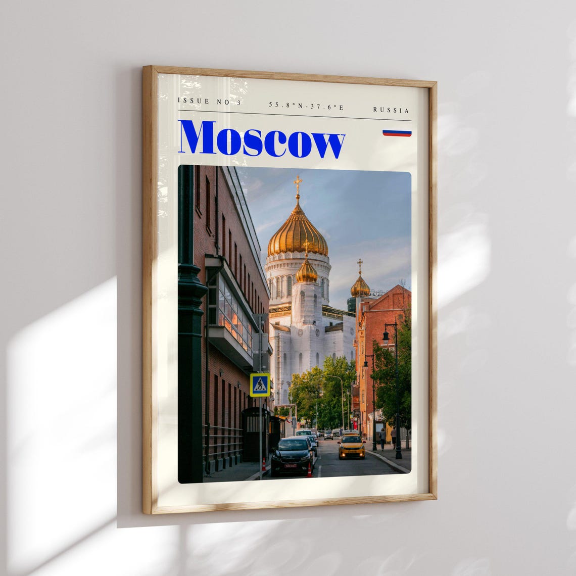 Moscow Russia Cathedral of Christ the Saviour Travel Poster Artwork - Image 2