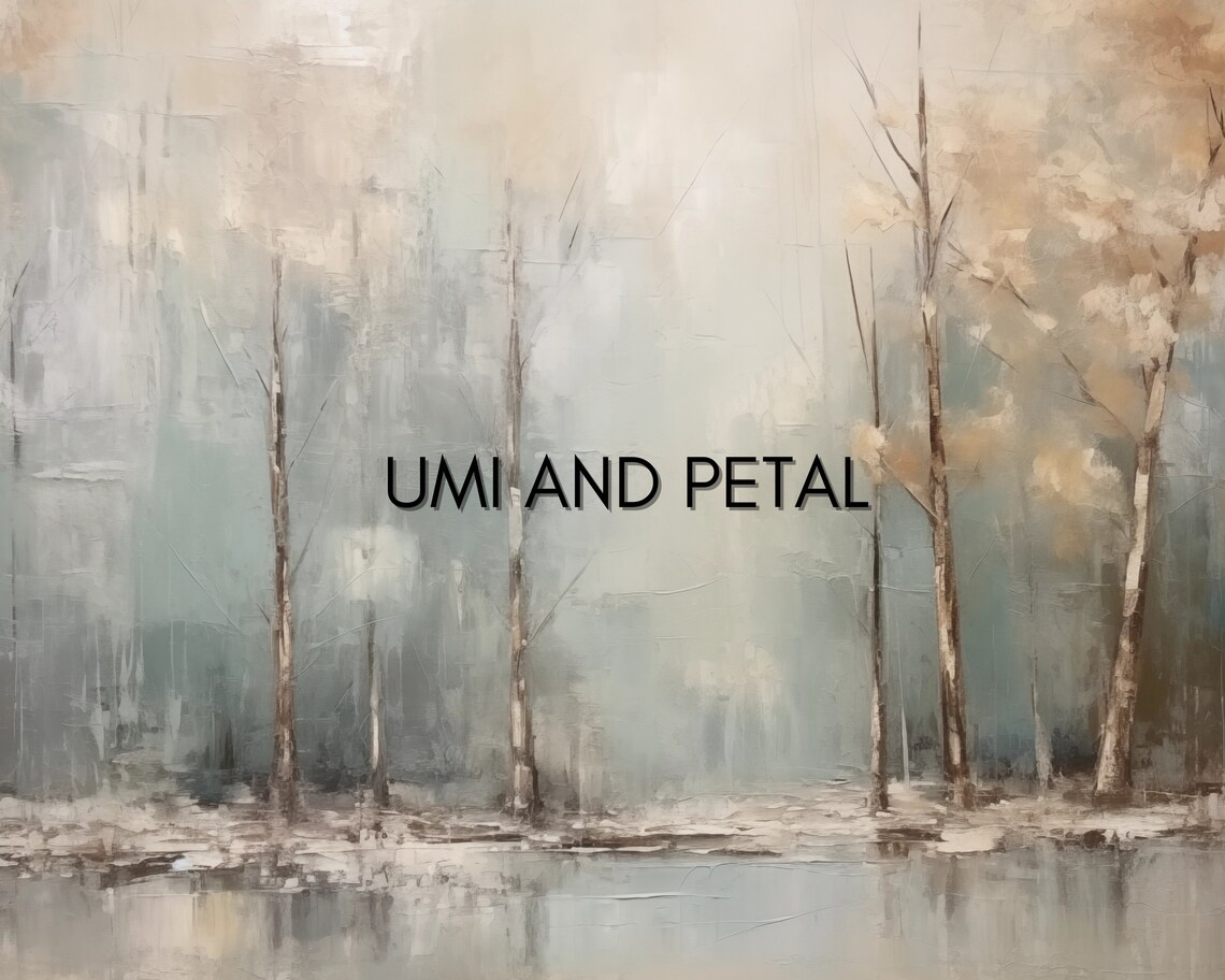 Winter Abstract Landscape Frame Tv Art Instant Frame Tv Art 169 Screensaver Forest Tv Art Oil Painting - Image 2