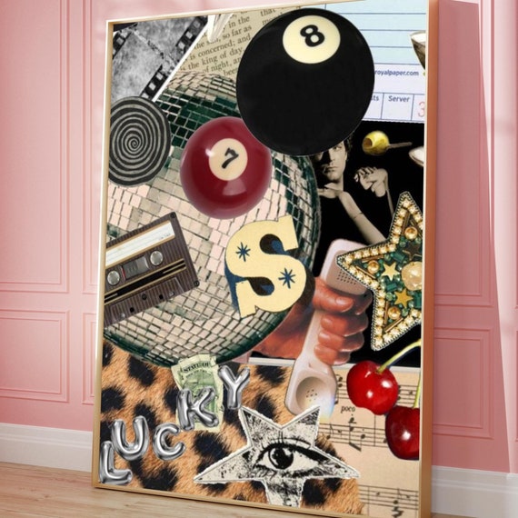 8 Ball Pool Poster Trendy Retro Preppy Room Decor Digital Download