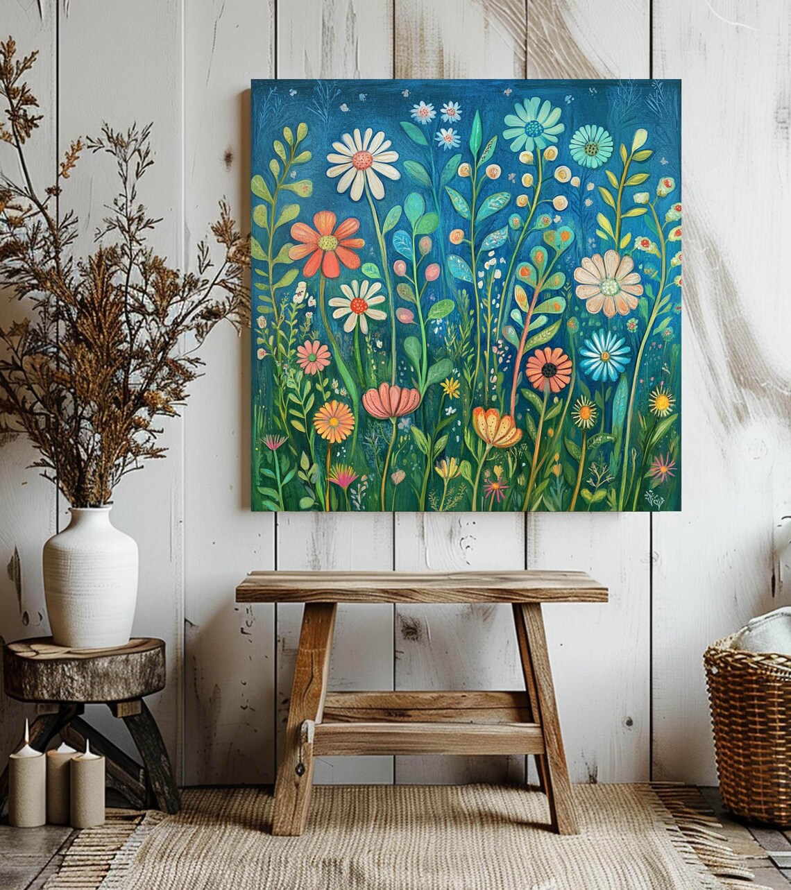 William Morris Style Botanical Floral Art Print - Image 3