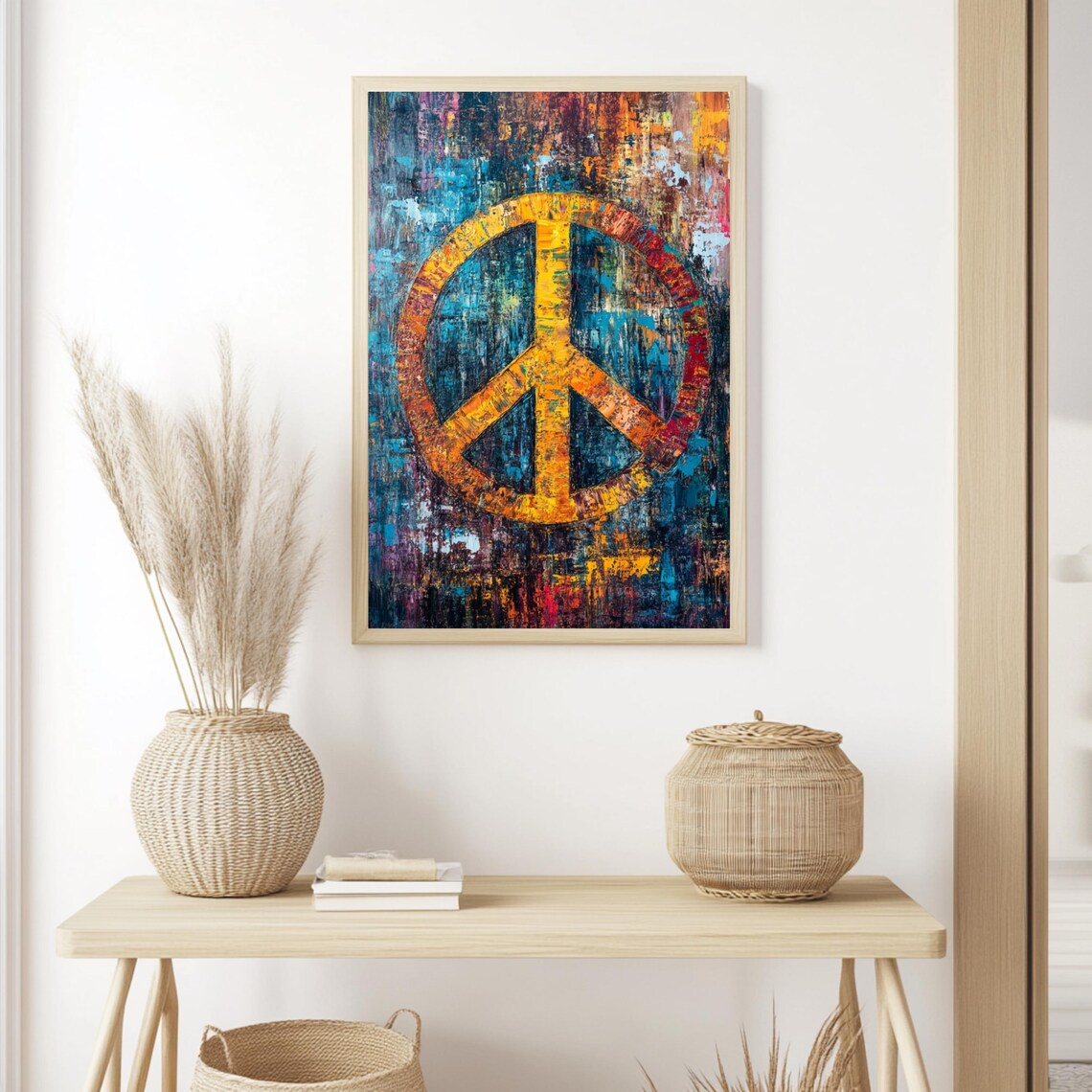 Bohemian Peace, Boho Dorm Decor Art Print - Image 3