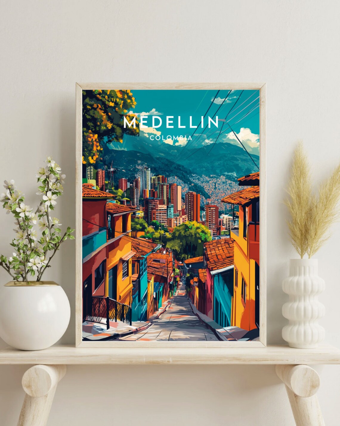Medellin Travel Poster, Colombia South America - Image 4