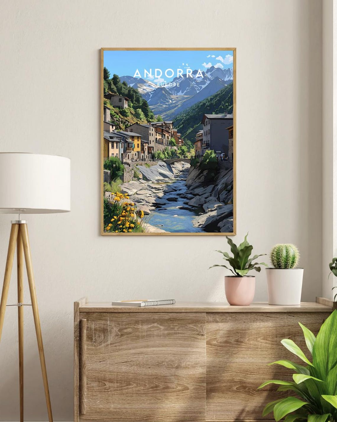 Andorra Travel Print Europe Europe Poster Andorra Poster Travel Wall Art Andorra Print Andorra Wall Art Europe Art Andorra La Vella - Image 3