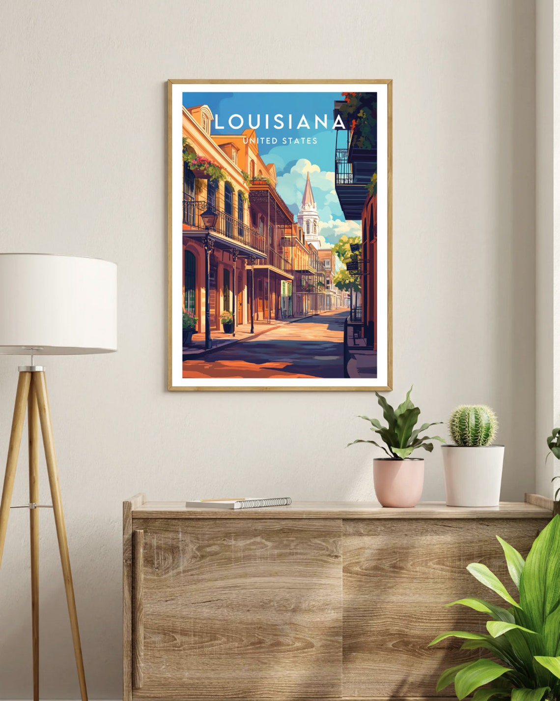 Louisiana Travel Print United States Louisiana Poster America Poster Travel Wall Art America Print America Louisiana Wall Art Usa - Image 3