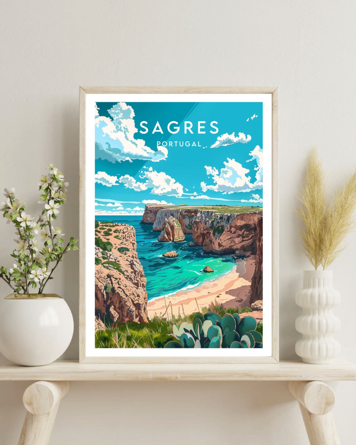 Sagres Travel Poster, Portugal European Wall Art - Image 4