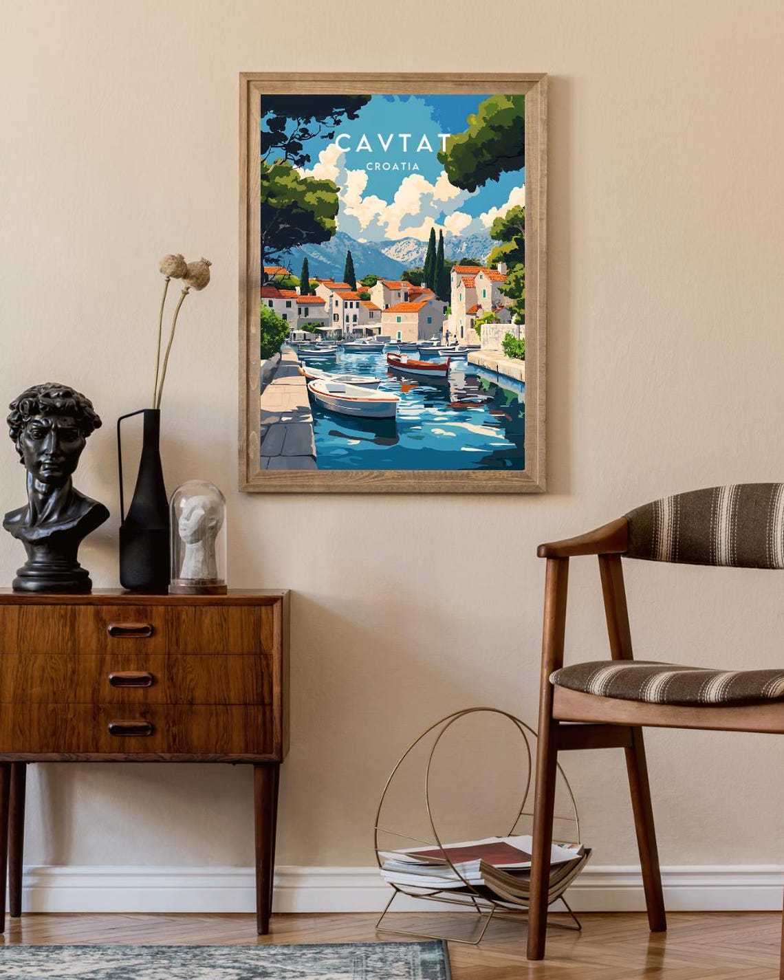 Cavtat Travel Print Croatia Cavtat Poster Croatia Poster Travel Wall Art Croatia Print Croatia Wall Art Cavtat Print Croatian Print - Image 2