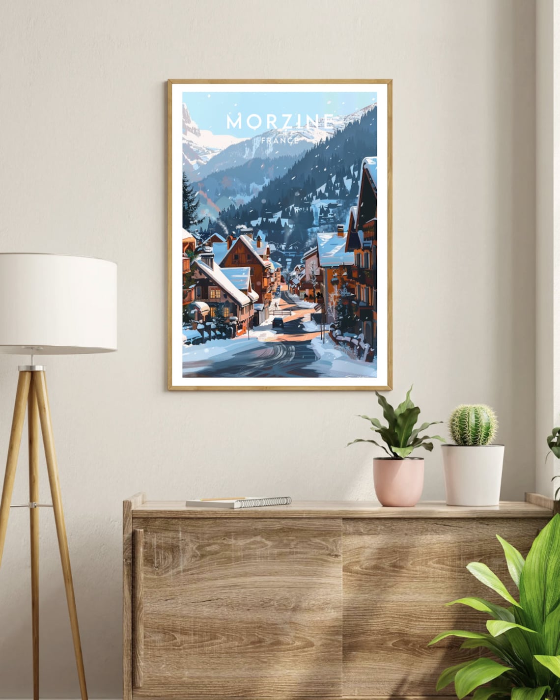 Morzine Travel Poster, France Skiing Wall Art - Image 3