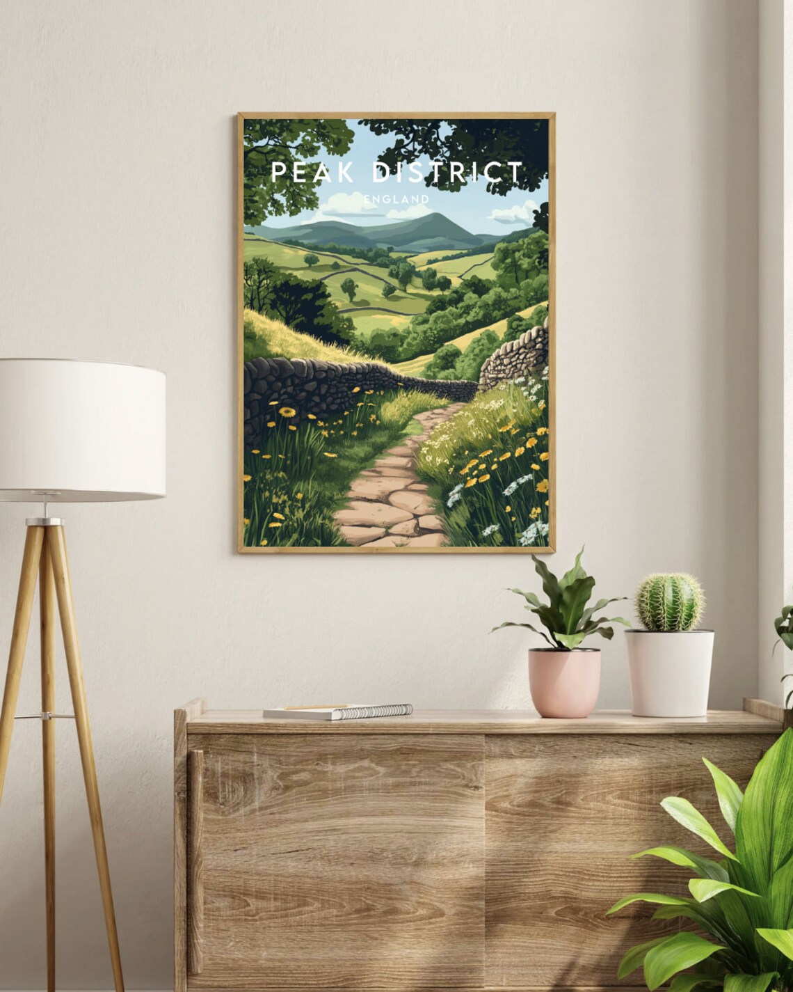 Peak District Travel Poster, England Wall Art Print - Image 3