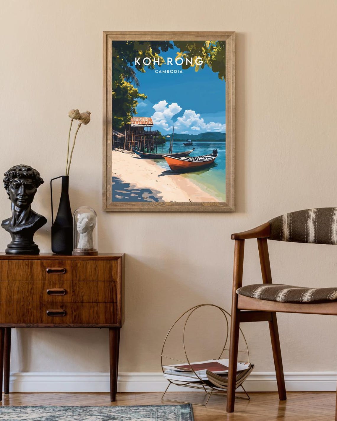 Koh Rong Travel Print Cambodia Koh Rong Poster Cambodia Poster Travel Wall Art Cambodia Print Koh Rong Print Cambodia Asia Poster - Image 2