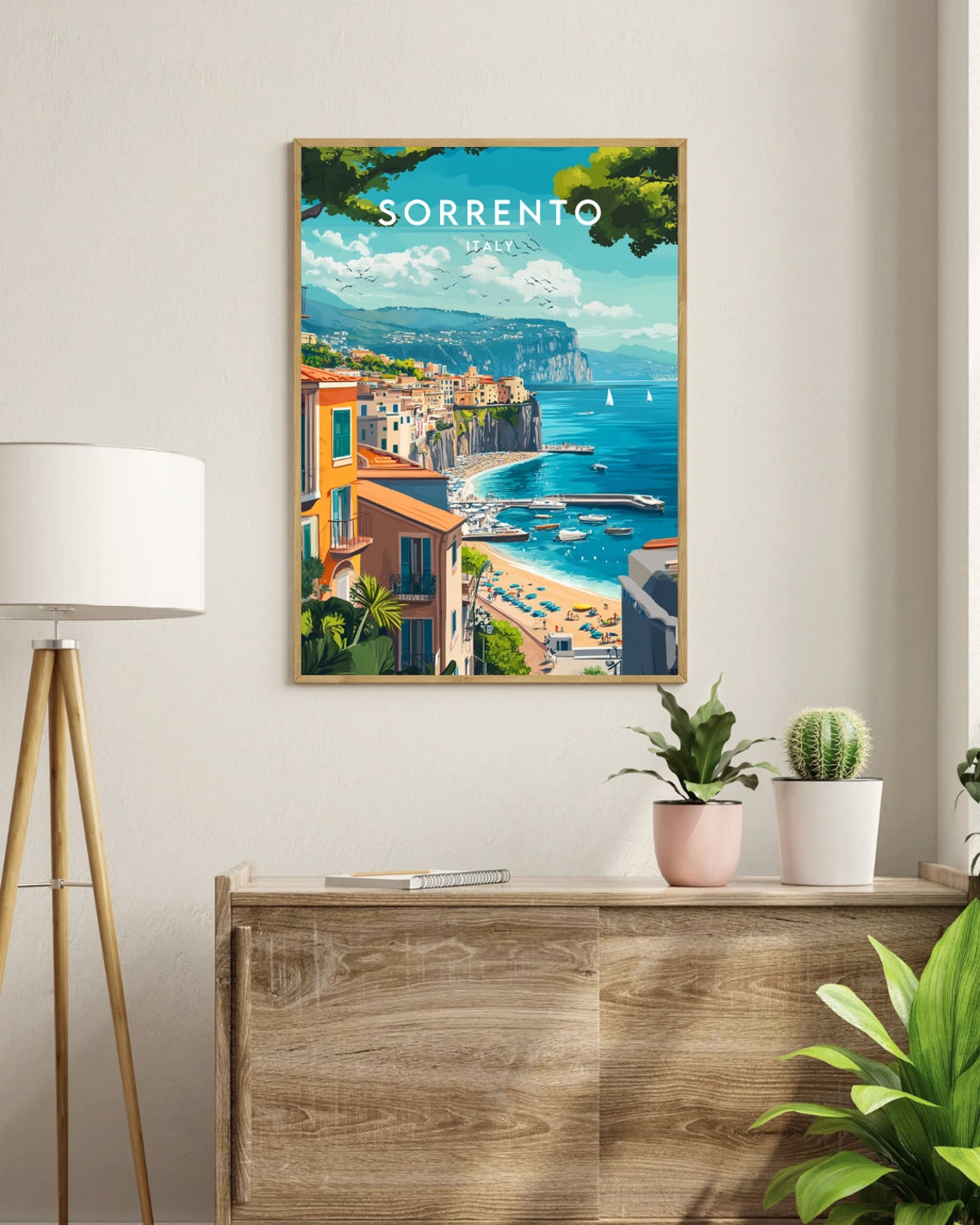 Sorrento Travel Print Italy Sorrento Poster Italy Poster Travel Wall Art Italy Print Poster Italy Europe Sorrento Print Italian - Image 3