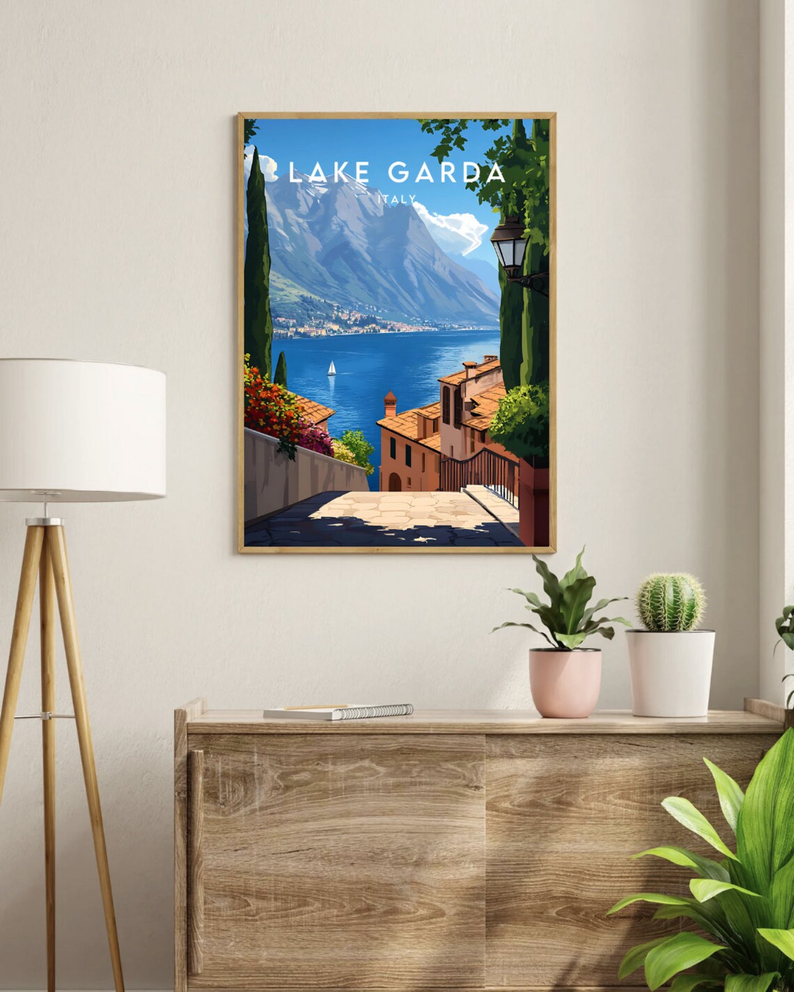 Lake Garda Vintage Travel Poster, Italy Wall Art - Image 3