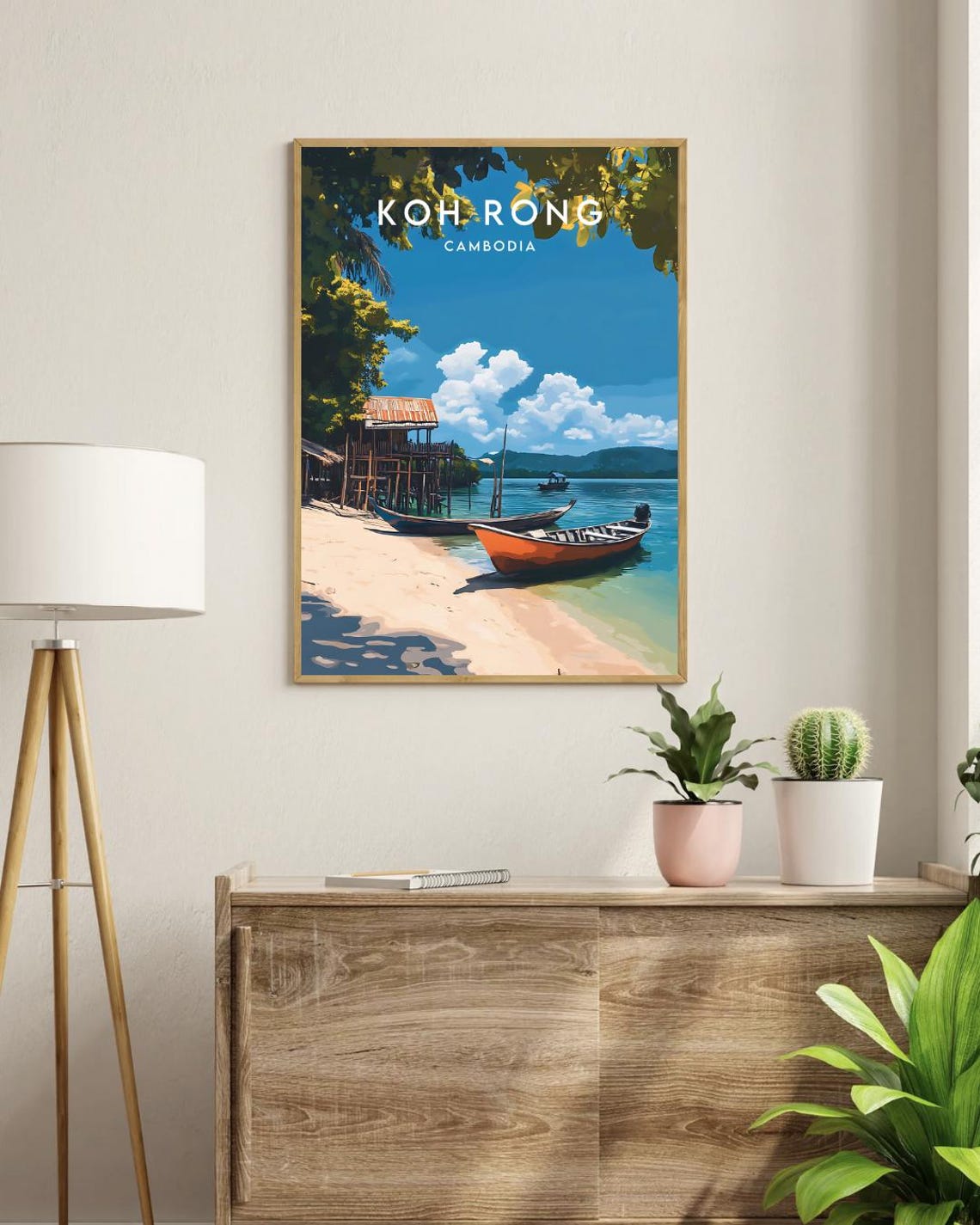 Koh Rong Travel Print Cambodia Koh Rong Poster Cambodia Poster Travel Wall Art Cambodia Print Koh Rong Print Cambodia Asia Poster - Image 3