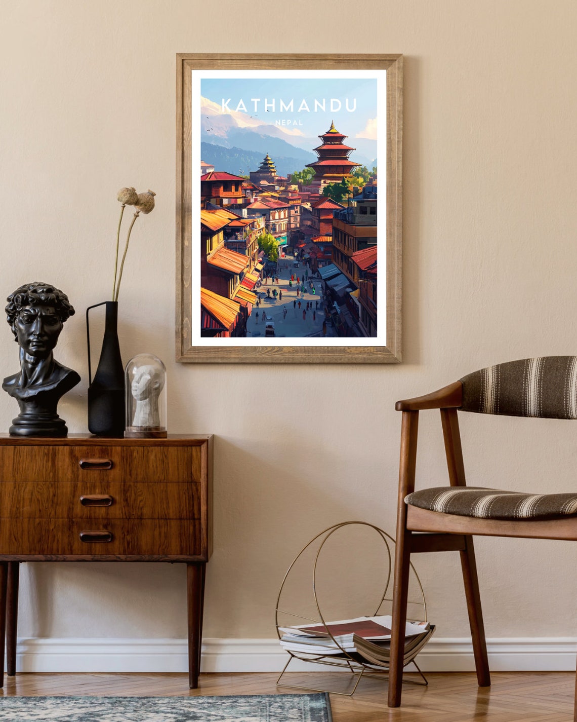 Kathmandu Nepal Temple Roofs Street Himalayan City Heritage Poster - Image 2
