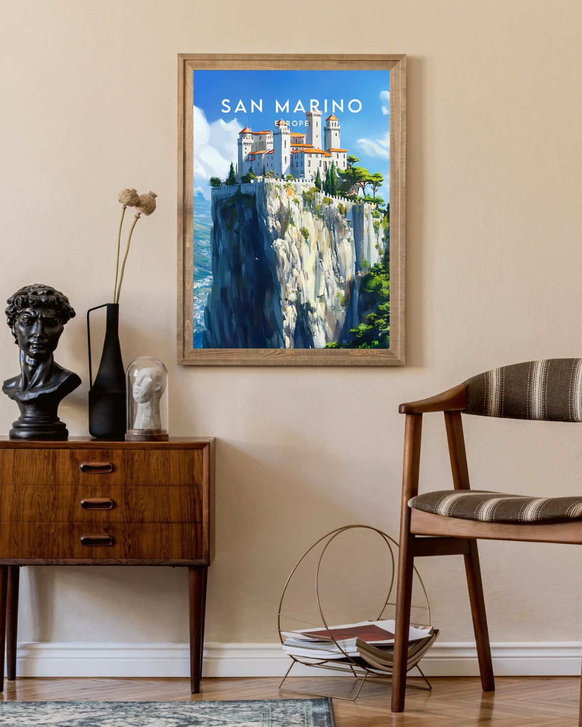 San Marino Travel Print Italy San Marino Poster Italy Poster Travel Wall Art Italy Print Poster Italy Europe San Marino Italian - Image 2