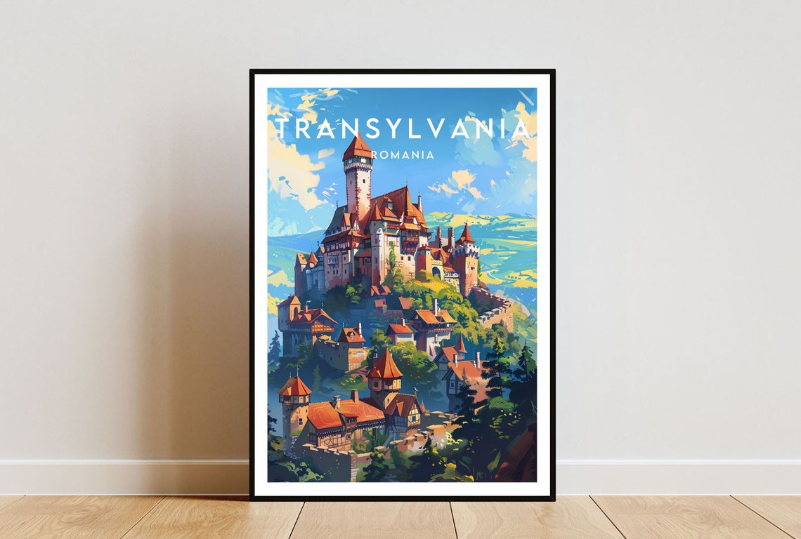 Transylvania Travel Print Romania Transylvania Poster Romania Poster Travel Wall Art Romania Print Romania Europe Transylvania