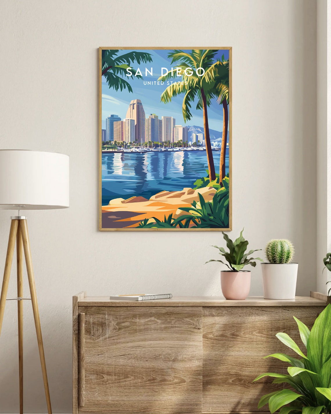 San Diego Travel Print United States San Diego Poster America Poster Travel Wall Art America Print America San Diego Usa California - Image 3