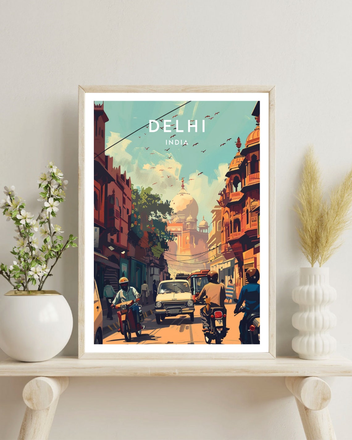 Delhi Travel Print India Delhi Poster India Poster Travel Wall Art India Print New Delhi New Delhi Poster India Gate Poster India - Image 4