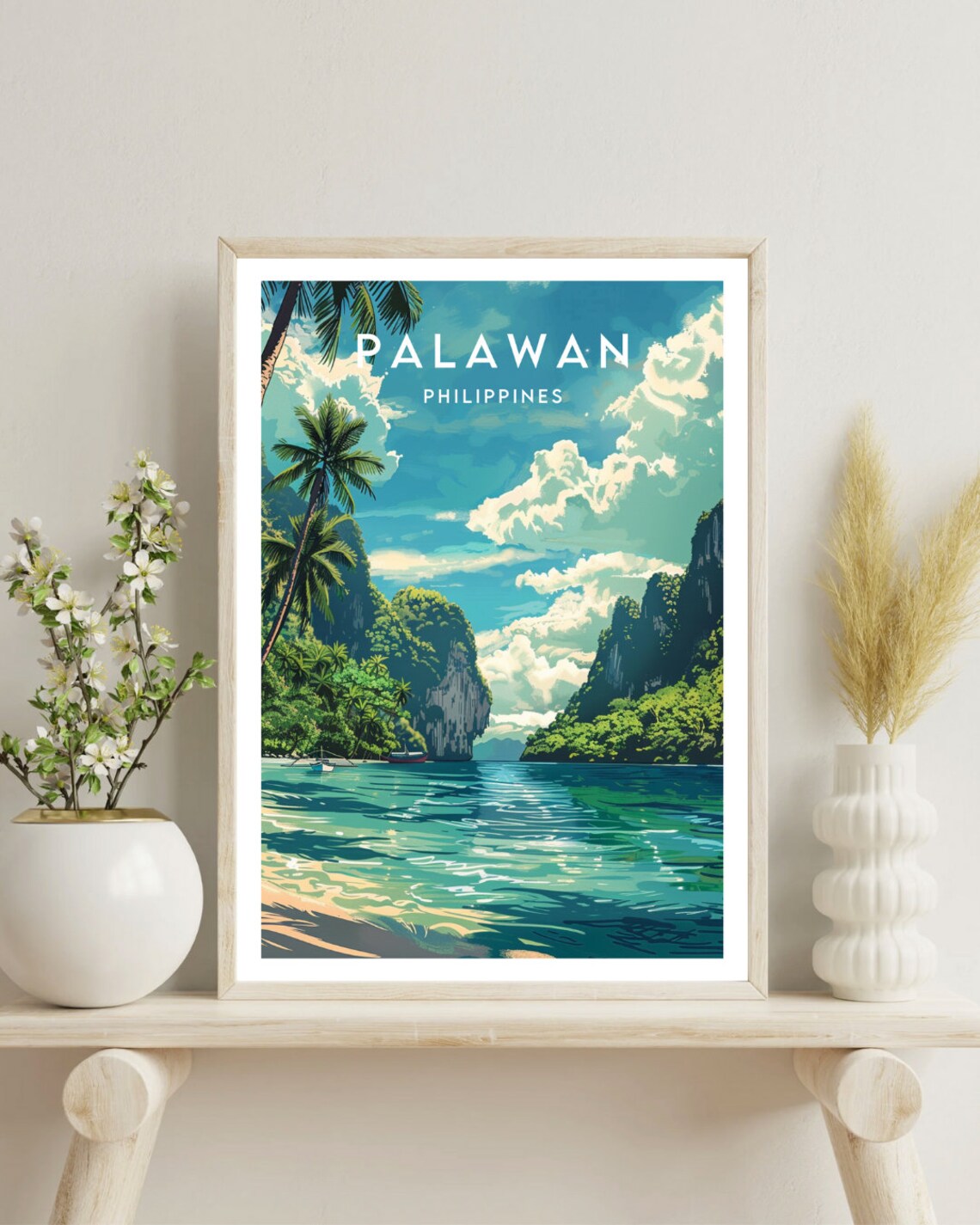 Palawan Travel Poster, Philippines Asia Wall Decor - Image 4