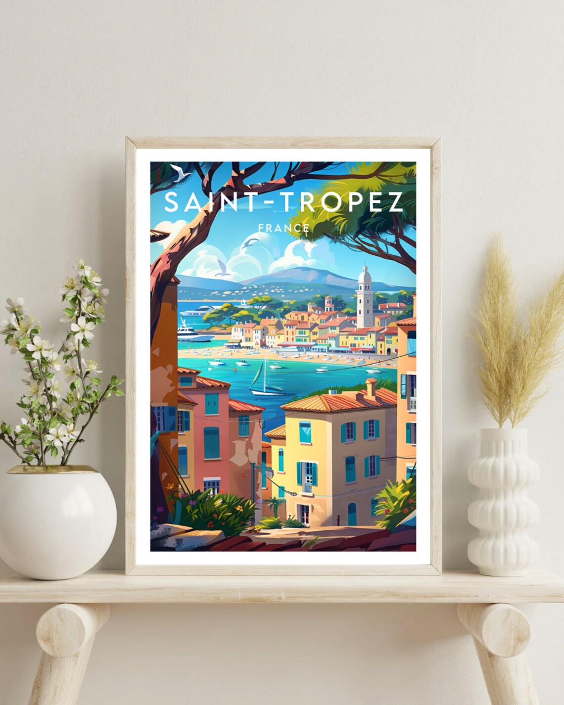Saint Tropez Travel Poster, France Place Print - Image 4