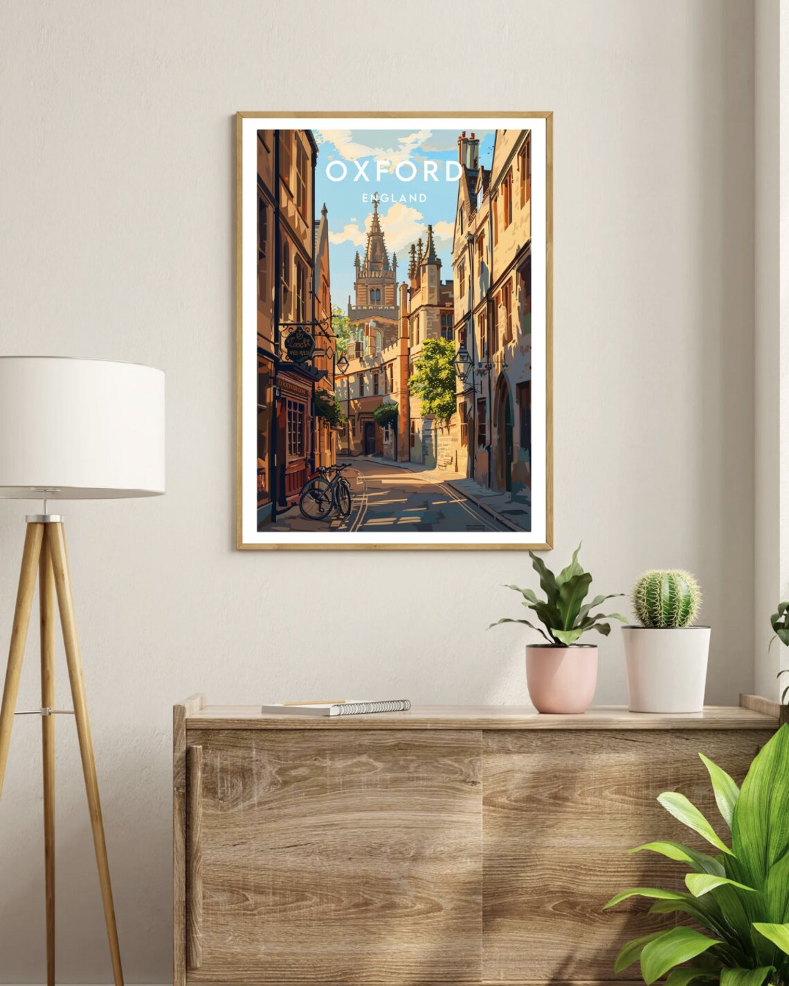 Oxford Travel Poster, England Travel Wall Art - Image 3