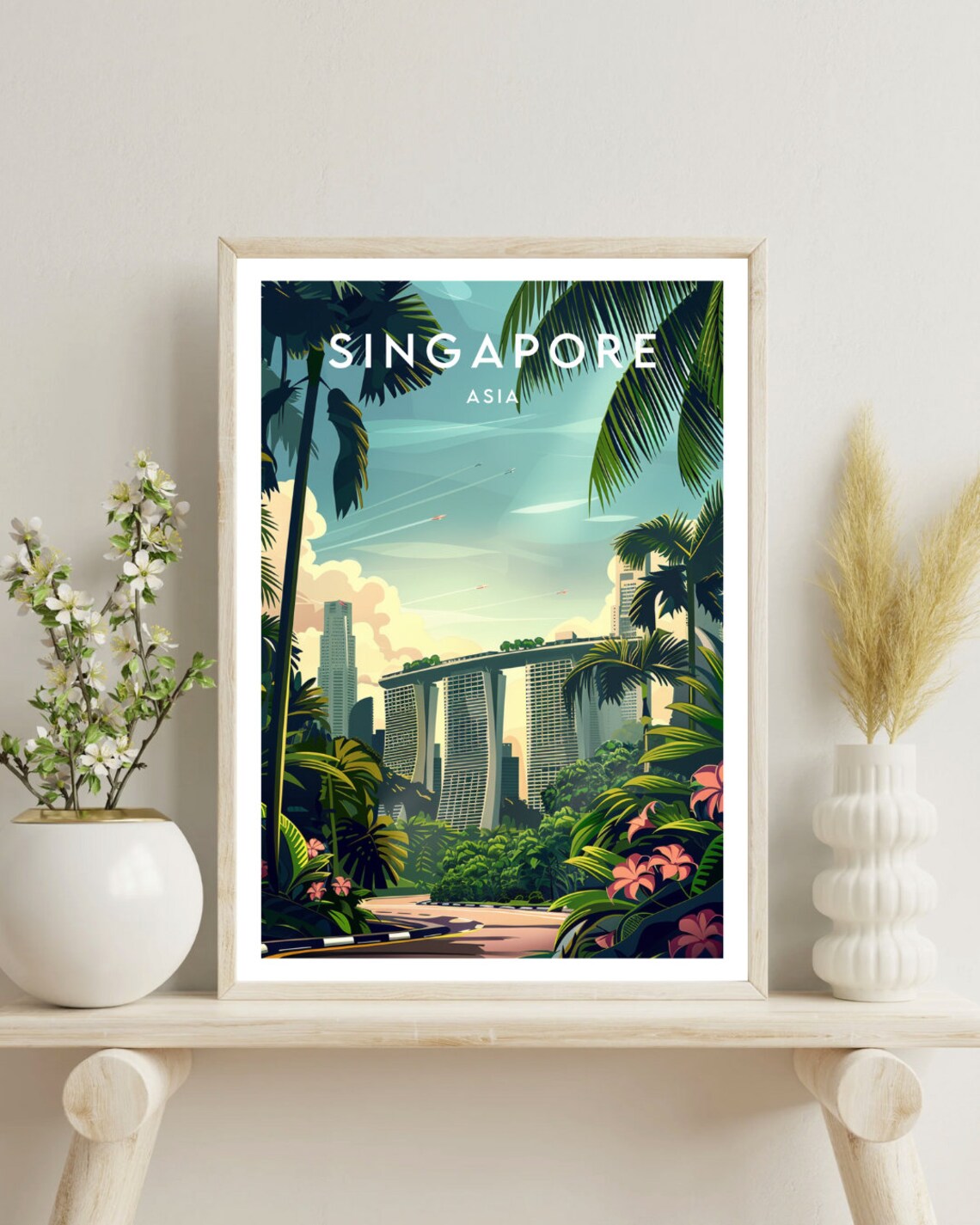 Singapore Travel Poster, Asia Travel Wall Art - Image 4