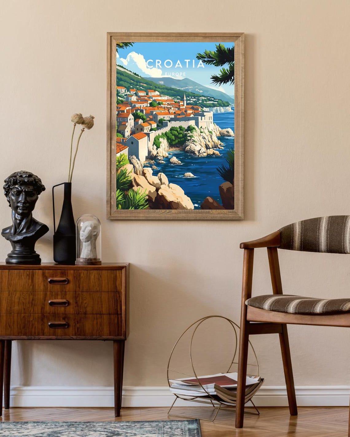 Croatia Travel Print Europe Europe Poster Croatia Poster Travel Wall Art Croatia Print Croatia Wall Art Dubrovnik Poster Split Vis - Image 2