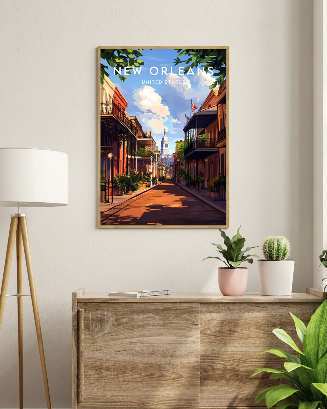 New Orleans Travel Print United States New Orleans Poster America Poster Travel Wall Art America Print New Orleans Usa Louisiana - Image 3