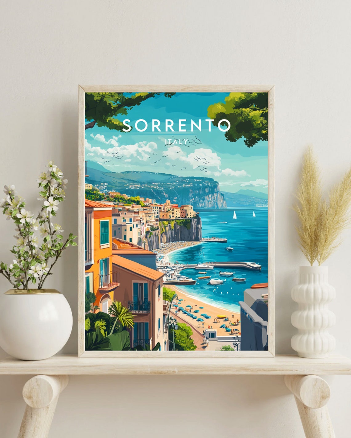 Sorrento Travel Print Italy Sorrento Poster Italy Poster Travel Wall Art Italy Print Poster Italy Europe Sorrento Print Italian - Image 4