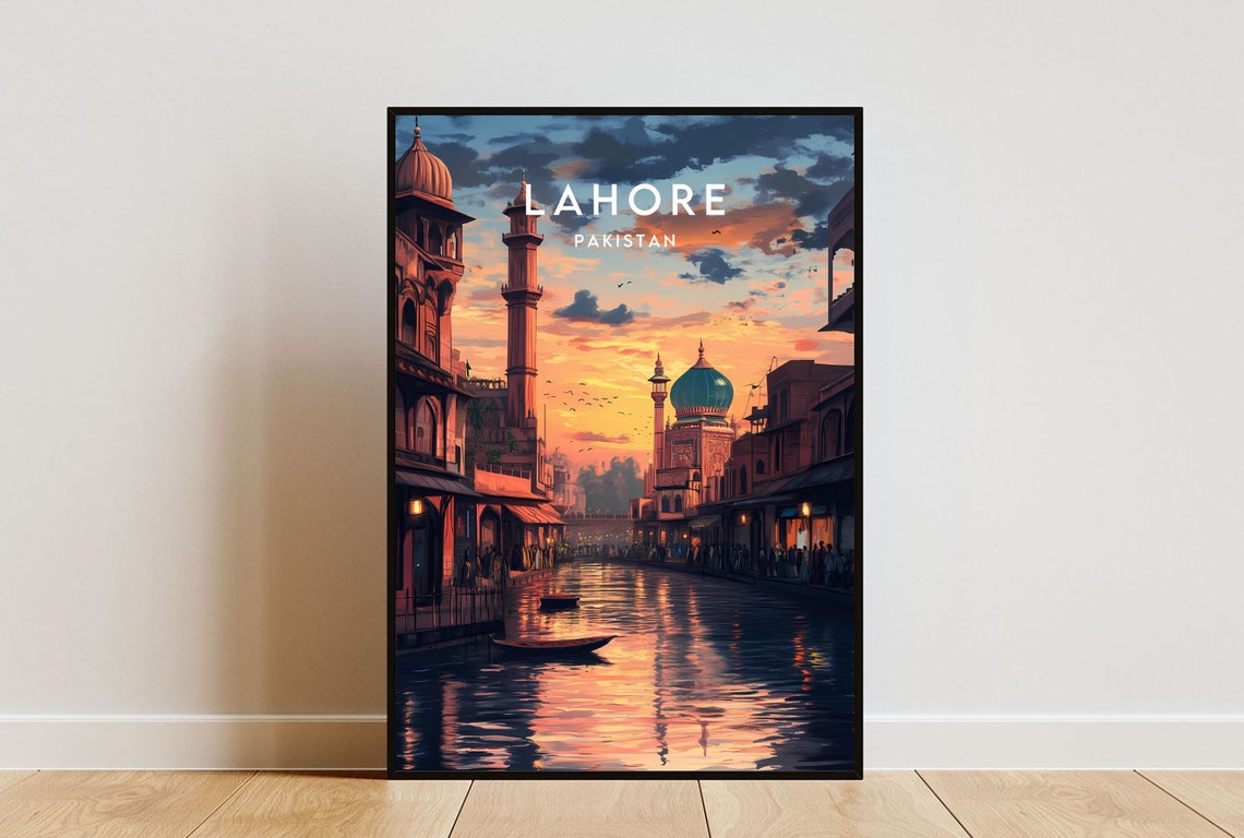 Lahore Travel Print Pakistan Lahore Poster Pakistan Poster Travel Wall Art Pakistan Print Lahore Wall Art Travel Poster Pakistan