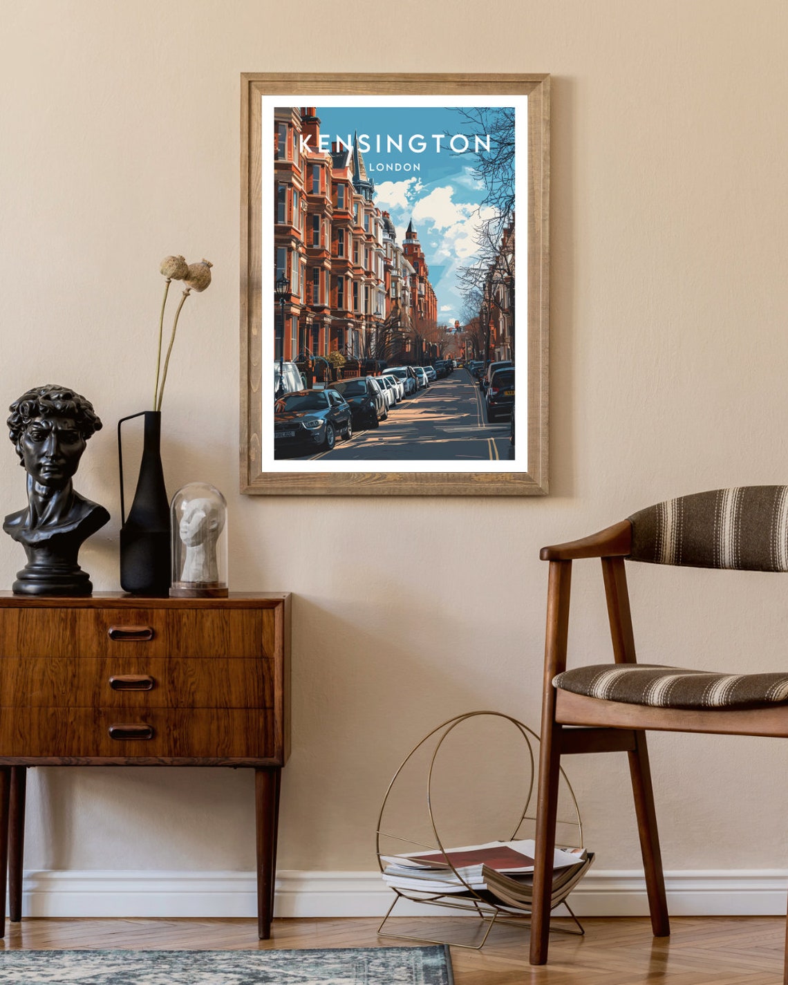 Kensington Travel Print London Kensington Poster London Poster Travel Wall Art London Print England Europe London Kensington - Image 2
