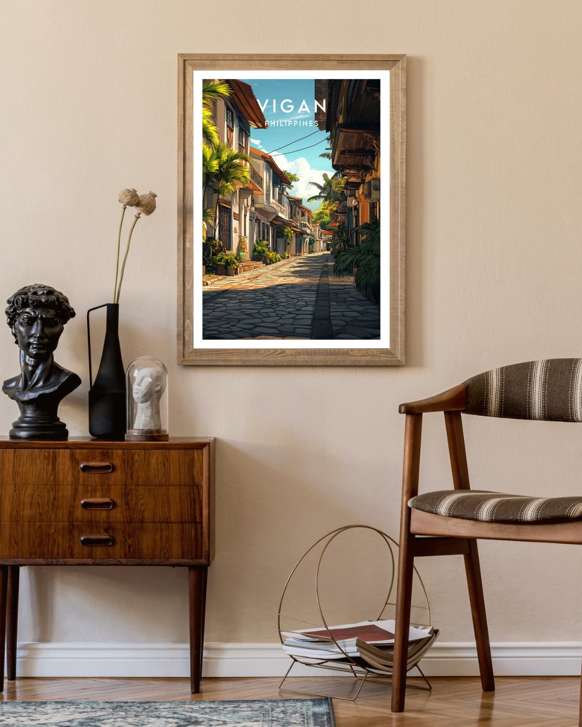 Vigan Philippines Colonial Street Cobblestone Heritage Town Poster - Image 2
