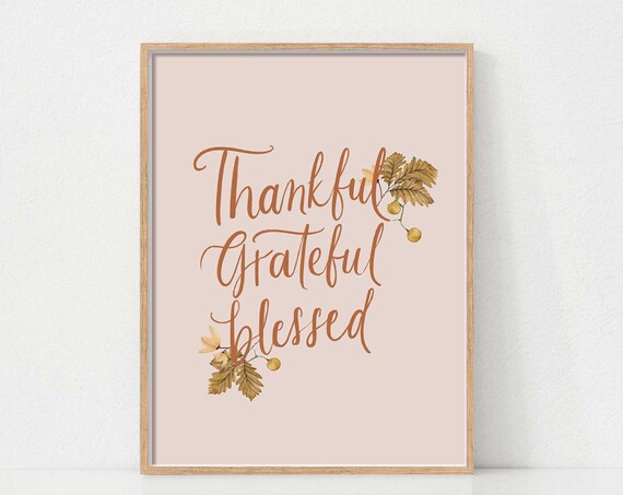 Thanksgiving Give Thanks Quote Art Print