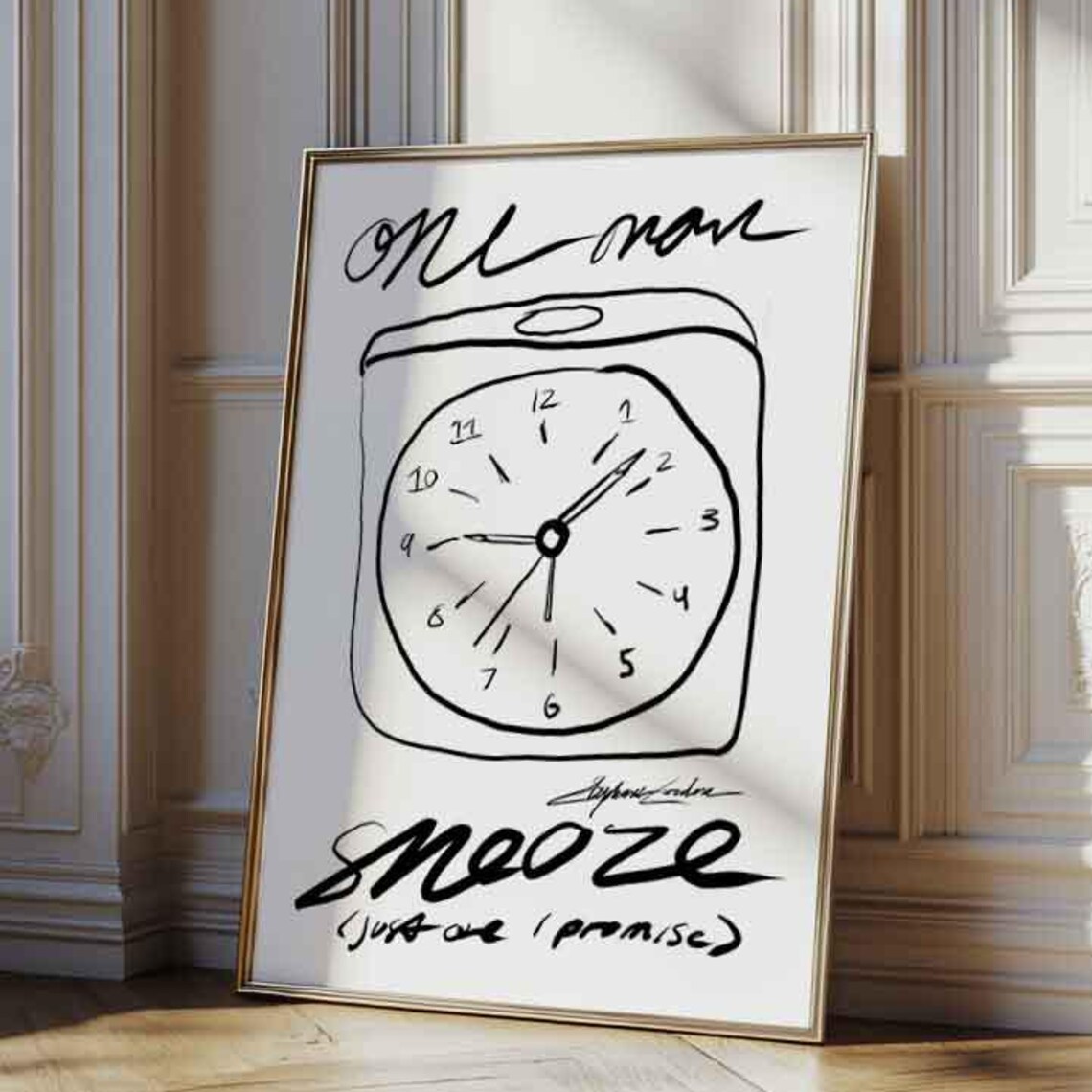 One More Snooze, Mid-Century Modern Art Print