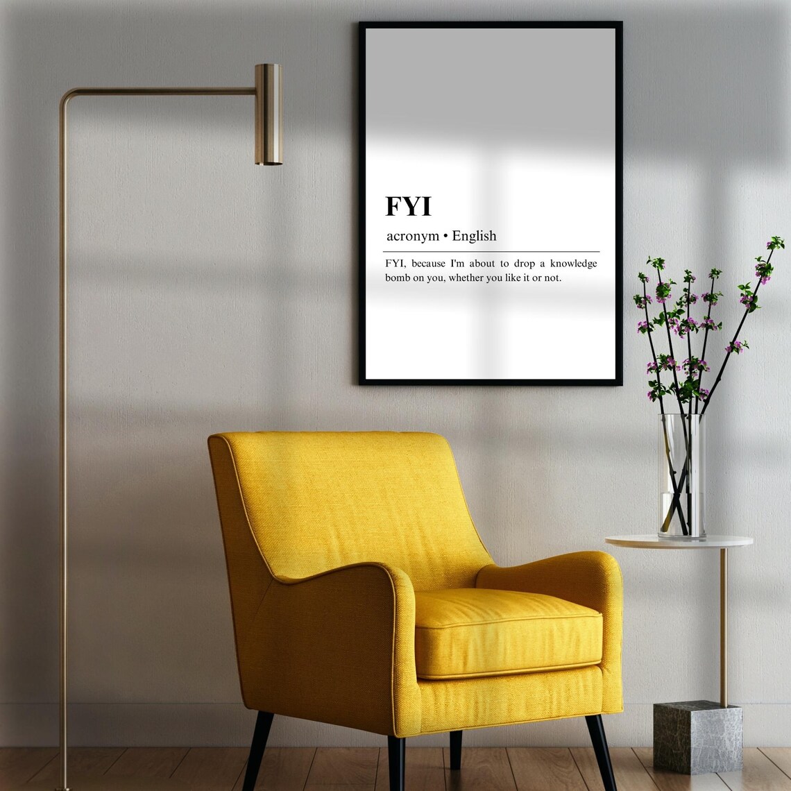 FYI Definition Poster, Office Gift for Colleague - Image 2