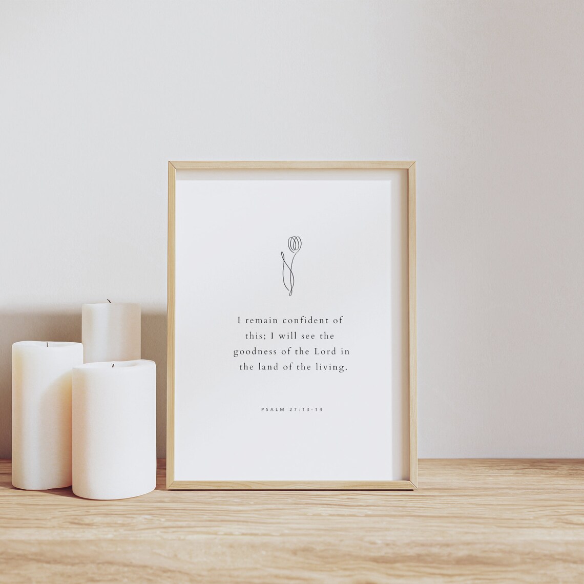 Psalm 27:13-14, Goodness Of The Lord Art Print