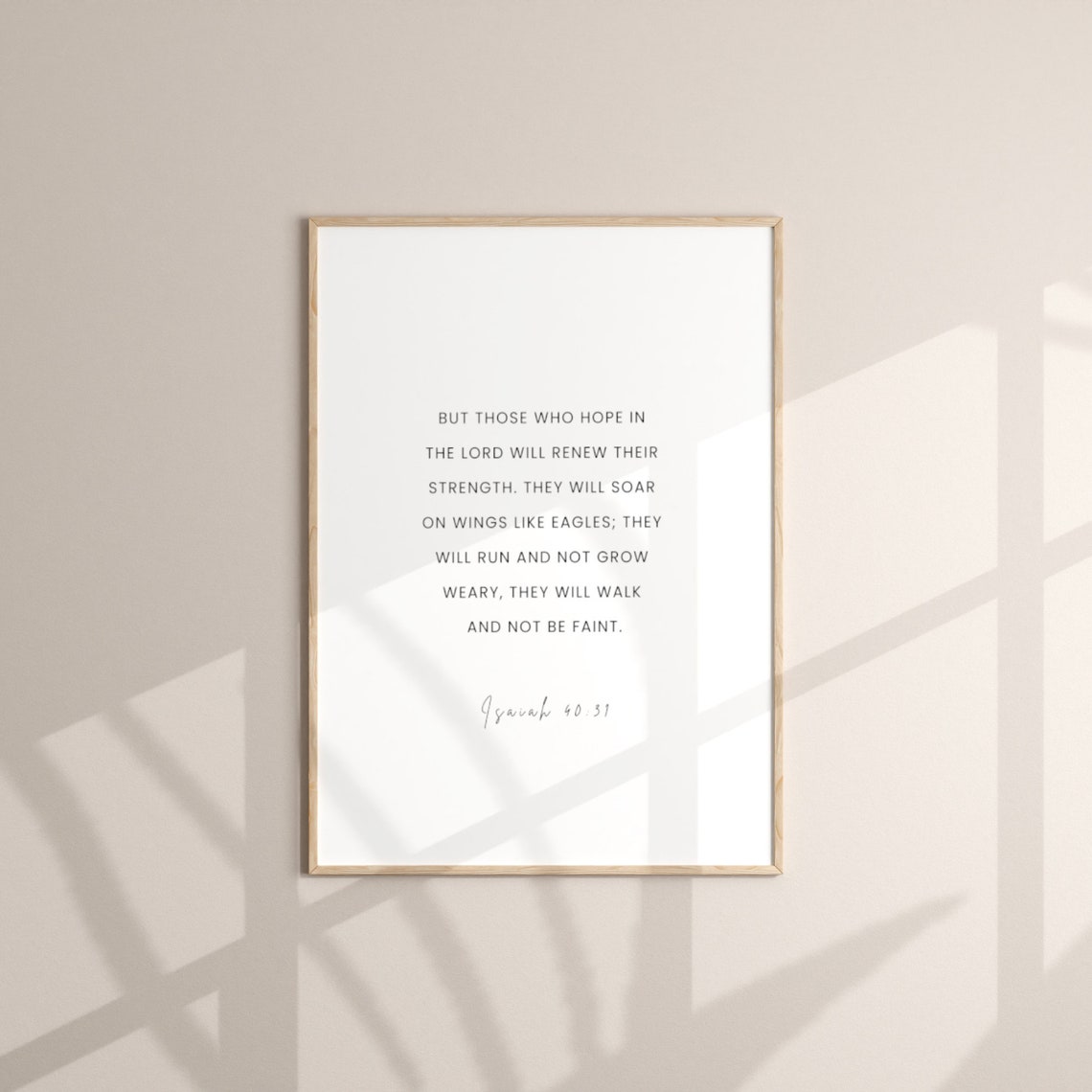 Isaiah 40 31 Renew Their Strength Soar Like Eagles Faith Poster
