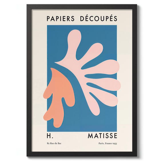 Papiers Dcoups Ii By Henri Matisse Collage Print Abstract Poster Wall Art Decor Gift