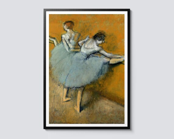 Edgar Degas Dancers at the Barre Impressionist Ballet Art Poster
