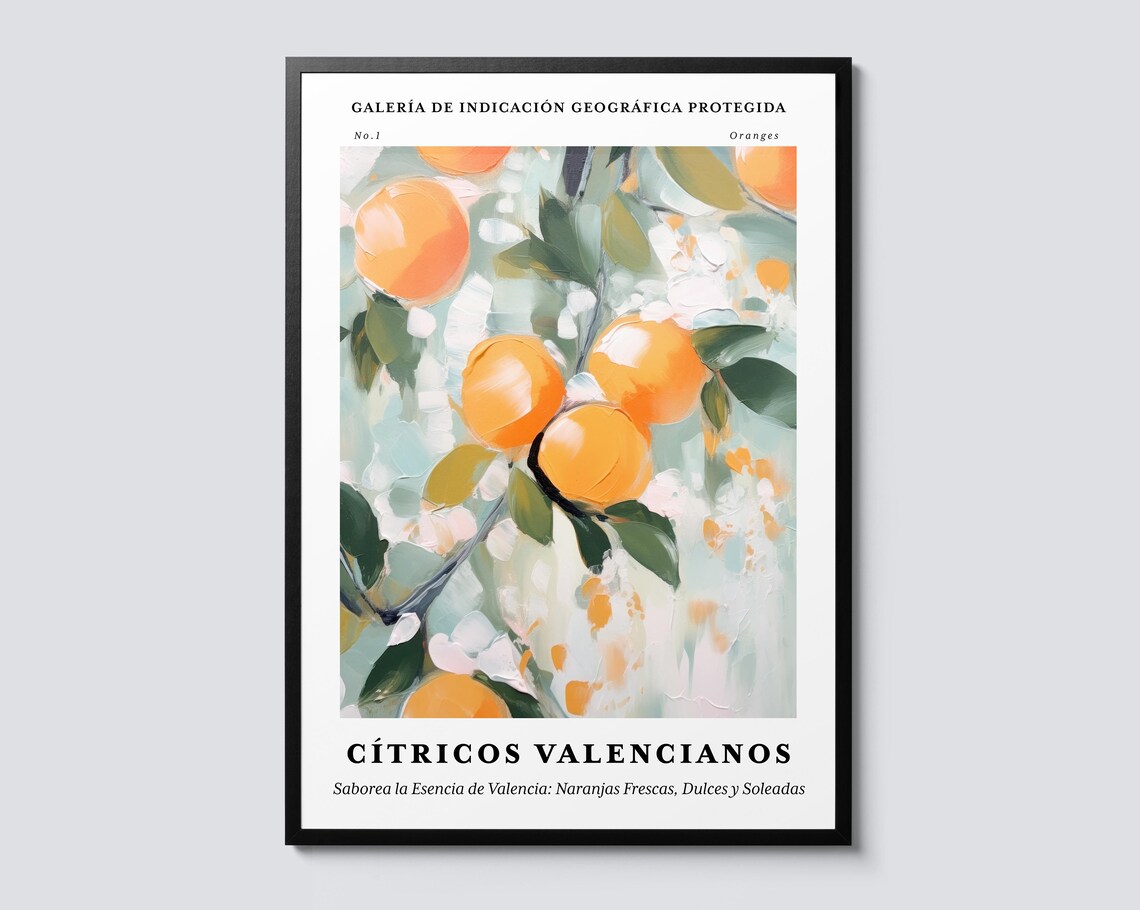 Valencia Oranges Still Life Impressionism Art Print