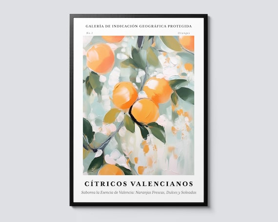 Valencia Oranges Still Life Impressionism Art Print