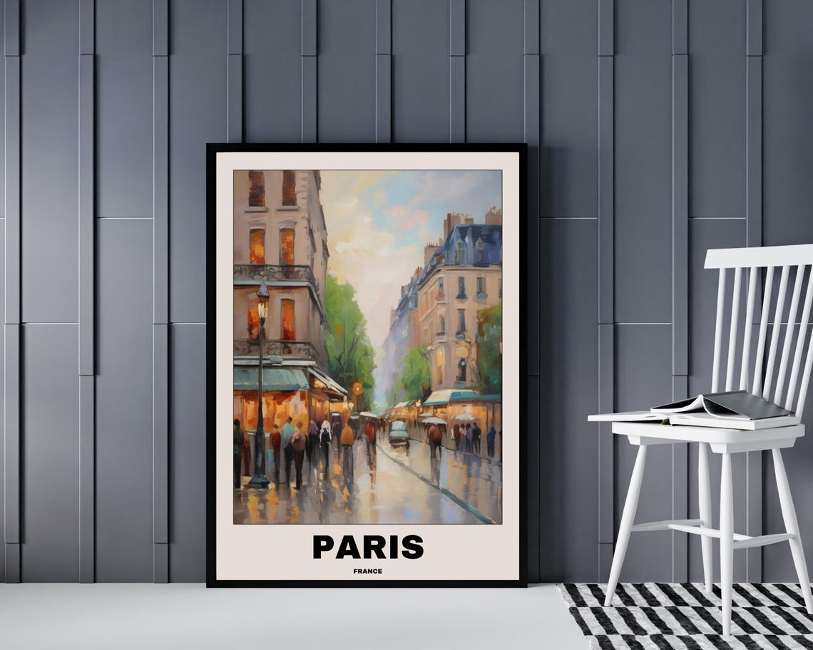 Paris Scenic Travel Poster, City Landscape - Image 4